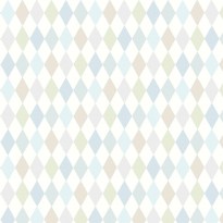 Cole and Son Whimsical Punchinello 103-2011 Pastel Blue Green